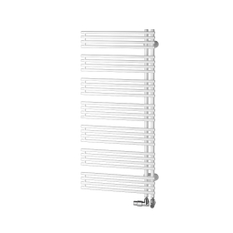 Těleso koupelnové trubkové Kermi Diveo 1320 x 600 mm, pravé, připojení boční 738 W, bílé