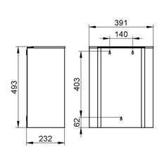 Koš na odpadky Keuco Plan, stříbrně eloxovaný hliník (E6 EV1)