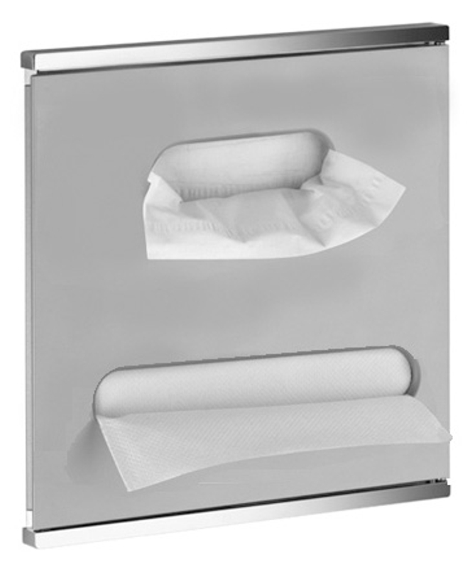 Modul k umyvadlu 3 Keuco Plan Integral, 326 x 325 x 143 mm, pochromováno/bílý lak/vlevo