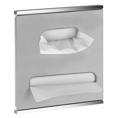 Modul k umyvadlu 3 Keuco Plan Integral, 326 x 325 x 143 mm, pochromováno/bílý lak/vlevo
