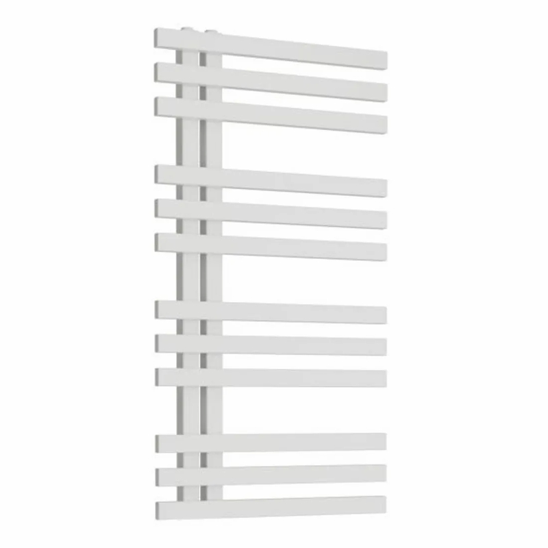 Těleso koupelnové trubkové Isan Echo 955 x 500 mm, 388 W, levé, elektrické s regulátorem Mini PW, sněhově bílá RAL 9016