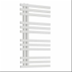 Těleso koupelnové trubkové Isan Echo 955 x 500 mm, 388 W, levé, elektrické s regulátorem Mini PW, sněhově bílá RAL 9016