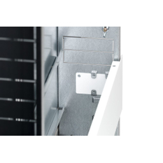 Skříň pro rozdělovač pod omítku Kermi x-net US80-L4 v provedení Standard, bílá lakovaná, šířka 835 mm