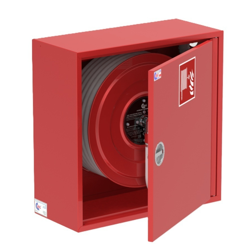 Hydrantový systém GRAS - DN19 / 30 m - 650 x 650 x 175 mm - červená