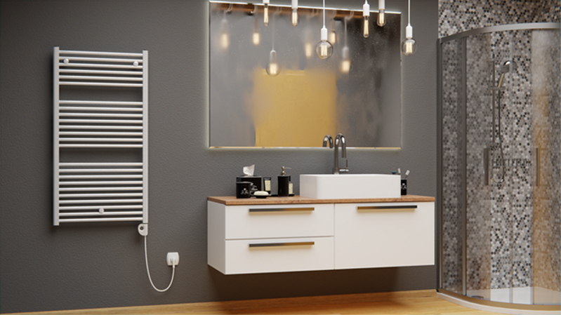 Tyč topná Isan s regulátorem Mini Eco 700 W, bílá