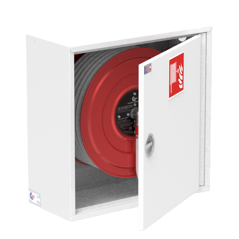 Hydrantový systém GRAS - DN19 / 20 m - 650 x 650 x 175 mm - bílá