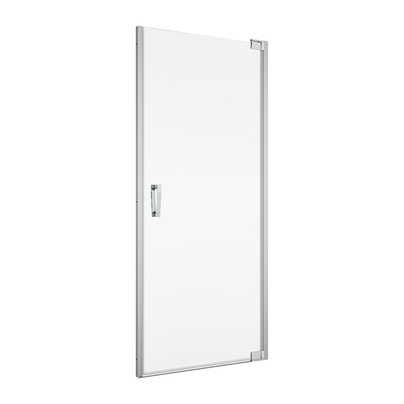 Jednokřídlé dveře Ronal Cadura - panty vpravo / 1 strana rohového vstupu 900 x 2000 mm, aluchrom/sklo čiré