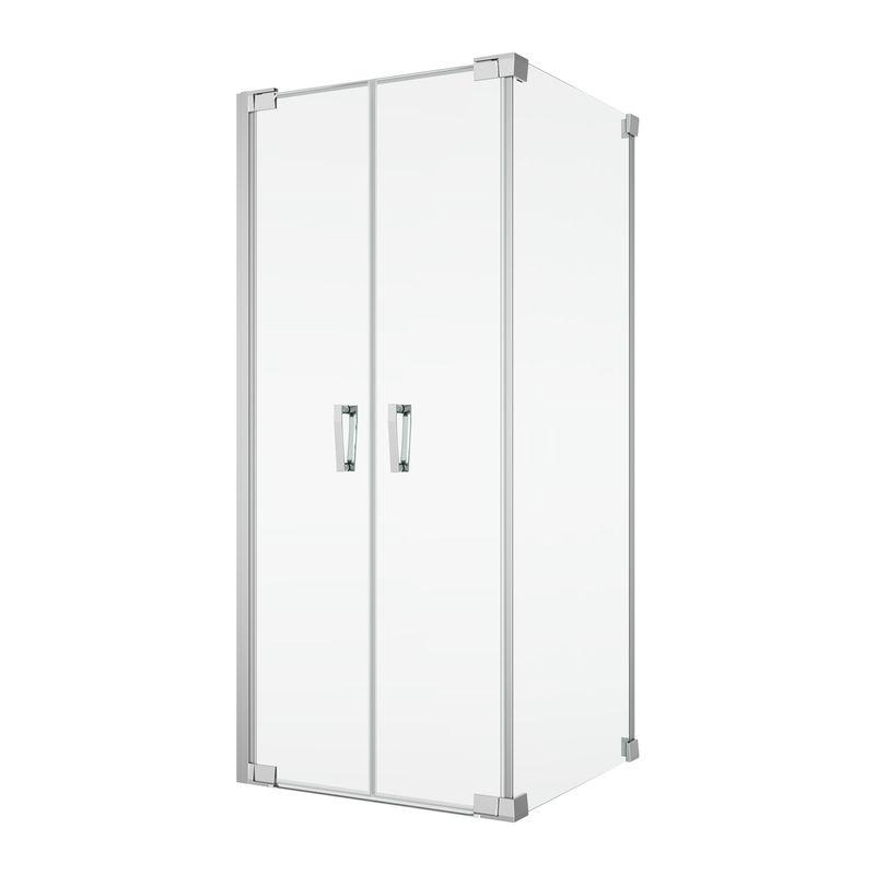 Boční stěna Ronal Cadura v 90°, pro dveře v 90° na straně pantů 750 x 2000 mm, aluchrom/sklo čiré