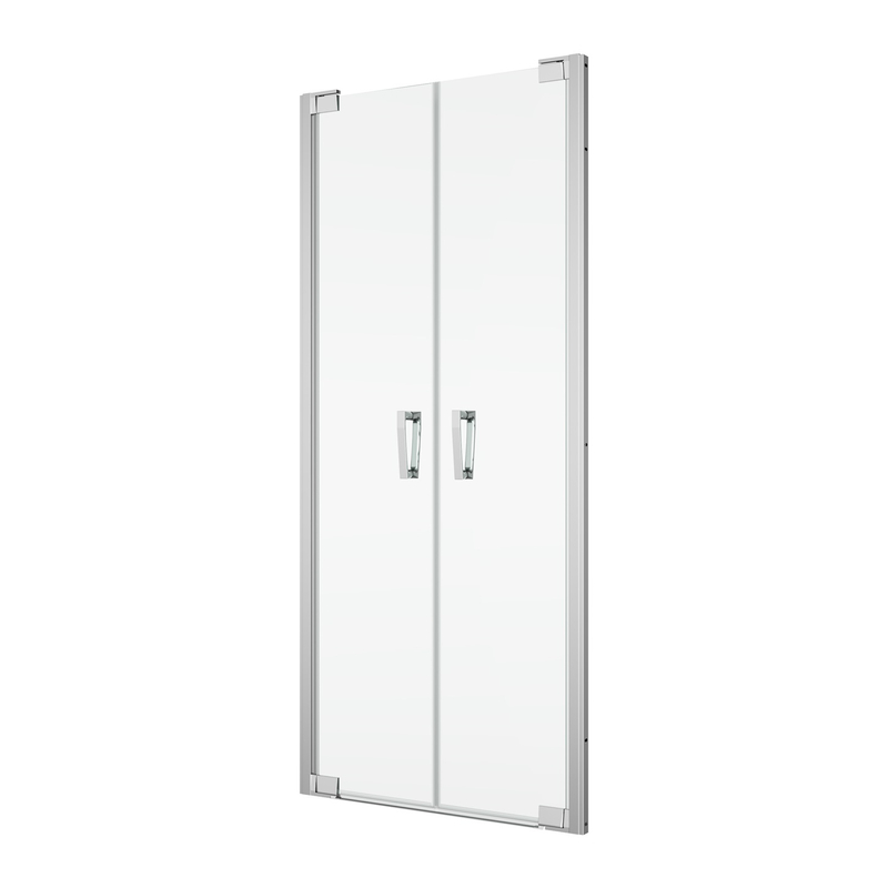 Dvoukřídlé dveře Ronal Cadura 1200 x 2000 mm, aluchrom/sklo čiré