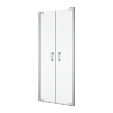 Dvoukřídlé dveře Ronal Cadura 1200 x 2000 mm, aluchrom/sklo čiré