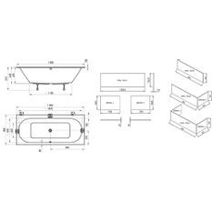 Vana Ravak City slim 180x80