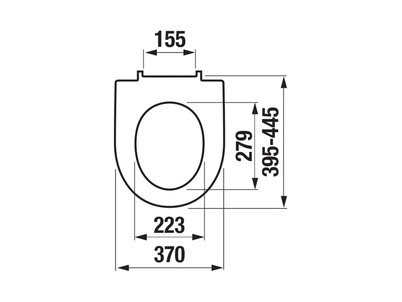 WC sedátko s poklopem Jika Lyra Plus duroplast, Slowclose, nerezové úchyty 370 x 445 x 20 mm, bílá