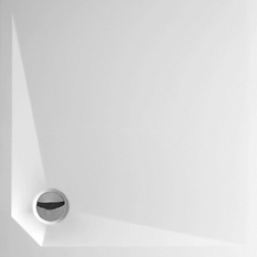 Vanička z litého mramoru Plano Davos MQ Pure čtverec 100 x 100 cm