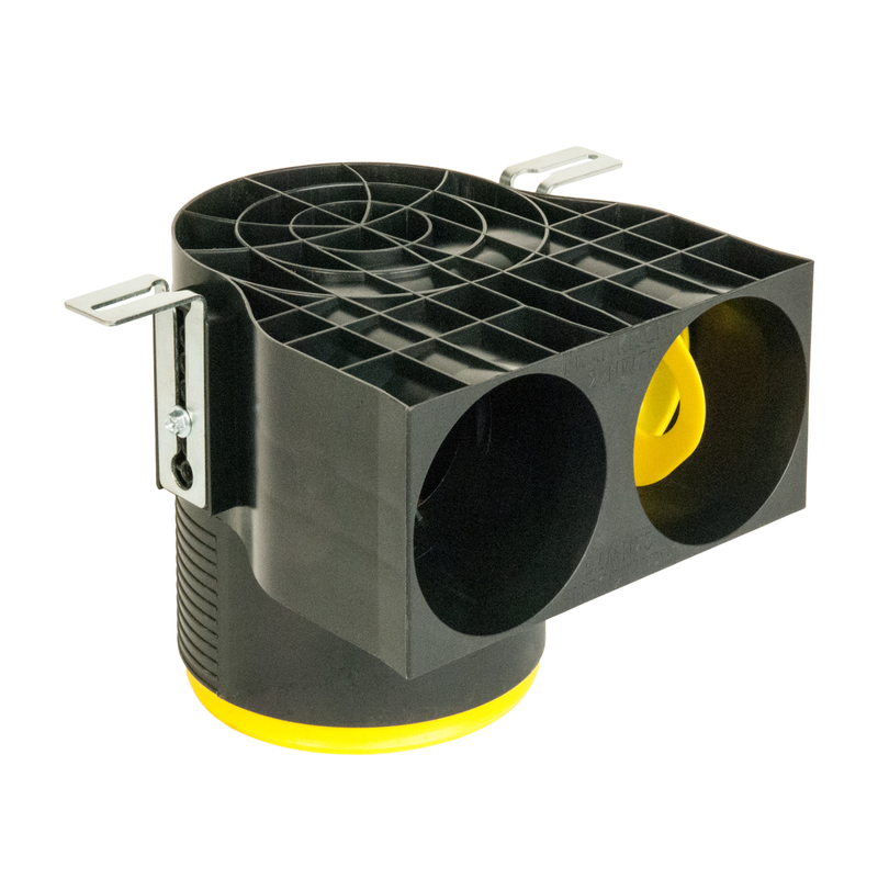 Vývod vzduchu 90° PLUS - 2x pr. 90mm - DN 125 IVAR.AIRC V90 PLUS