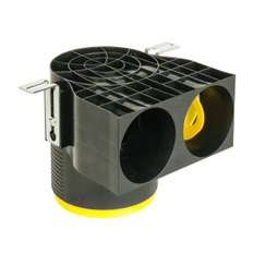 Vývod vzduchu 90° PLUS - 2x pr. 90mm - DN 125 IVAR.AIRC V90 PLUS