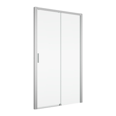 Jednodílné posuvné dveře Ronal Top - Line S s pevnou stěnou v rovině pravé 1200 x 2000 mm, černá matná/sklo čiré