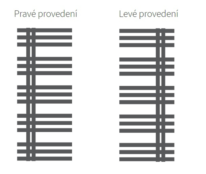 Těleso koupelnové trubkové Isan Echo Inox 1220 x 500 mm, 559 W, elektrické s regulátorem Mini PW, nerez