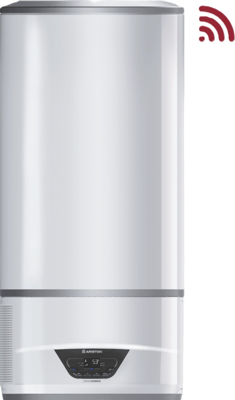 Tepelné čerpadlo pro ohřev vody Ariston Lydos Hybrid 80l WiFi, závěsné vertikální, objem 80 l, výkon 1,2 kW