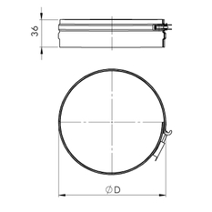 Spona Almeva DW 25 / 180