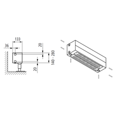Konvektor Kermi KNN32 280 x 800 mm, 1090W, bílá, s mřížkou, univerzální připojení