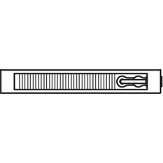 Konvektor Kermi KNV21 140 x 5000 mm, 2715W, bílá, s mřížkou, ventil vpravo (SOR)