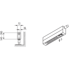 Konvektor Kermi KNV21 140 x 5000 mm, 2715W, bílá, s mřížkou, ventil vpravo (SOR)