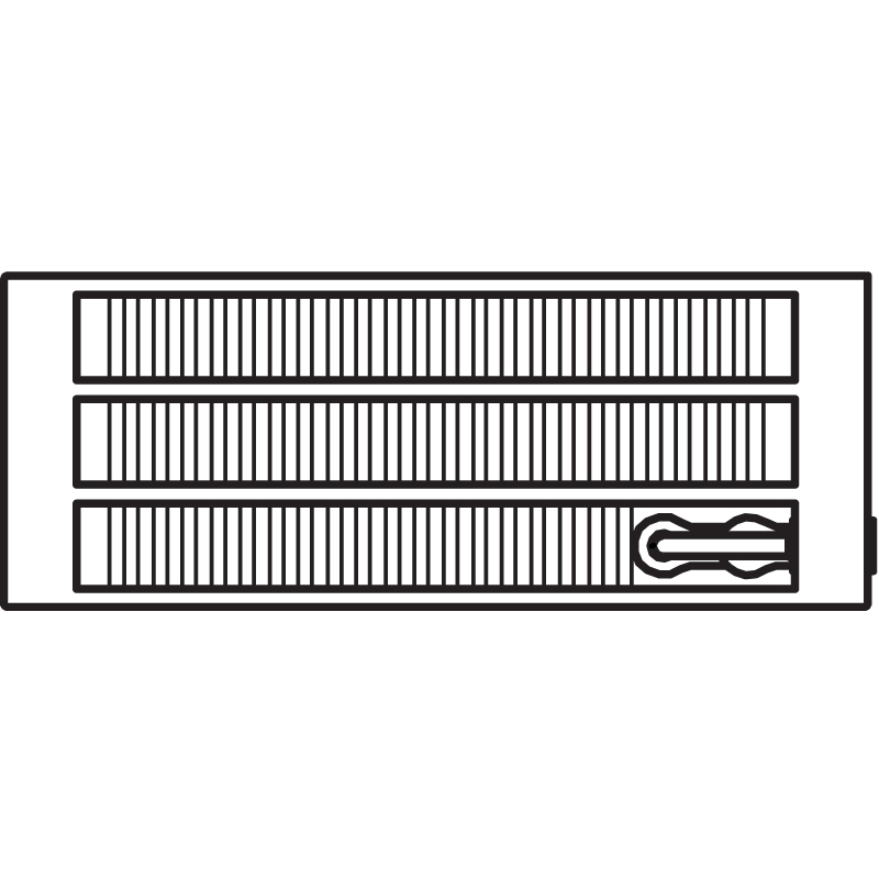 Konvektor Kermi KNV43 280 x 1600 mm, 3014W, bílá, s mřížkou, ventil vpravo (SOR)