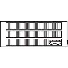 Konvektor Kermi KNV43 280 x 1600 mm, 3014W, bílá, s mřížkou, ventil vpravo (SOR)