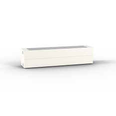 Konvektor s izolační deskou Kermi KSN44 70 x 3800 mm, 3545W, bílá, bez mřížky, připojení boční vlevo