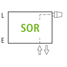 Konvektor s izolační deskou Kermi KSV55 70 x 4000 mm, 4388W, bílá, s mřížkou, ventil vpravo (SOR)