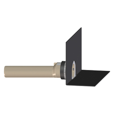 Atikový odtok s asfaltovou manžetou a PP připojovací trubkou HL Hutterer & Lechner, DN75