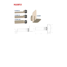 Atikový odtok s PP přírubou a PP připojovací trubkou HL Hutterer & Lechner, DN50. Pro TPO, FPO hydroizolační fólie.