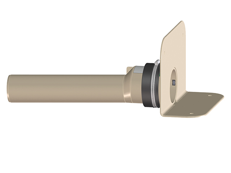 Atikový odtok s PP přírubou a PP připojovací trubkou HL Hutterer & Lechner, DN75. Pro TPO, FPO hydroizolační fólie.