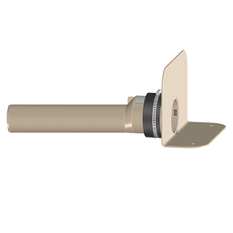 Atikový odtok s PP přírubou a PP připojovací trubkou HL Hutterer & Lechner, DN75. Pro TPO, FPO hydroizolační fólie.