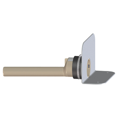 Atikový odtok s PVC přírubou pro měkké PVC hydroizolační fólie a PP připojovací trubkou HL Hutterer & Lechner, DN50