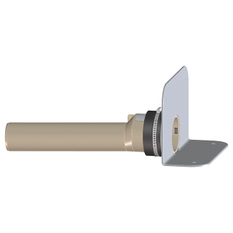 Atikový odtok s PVC přírubou pro měkké PVC hydroizolační fólie a PP připojovací trubkou HL Hutterer & Lechner, DN75