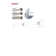 Atikový odtok s PVC přírubou pro měkké PVC hydroizolační fólie a PP připojovací trubkou HL Hutterer & Lechner, DN75