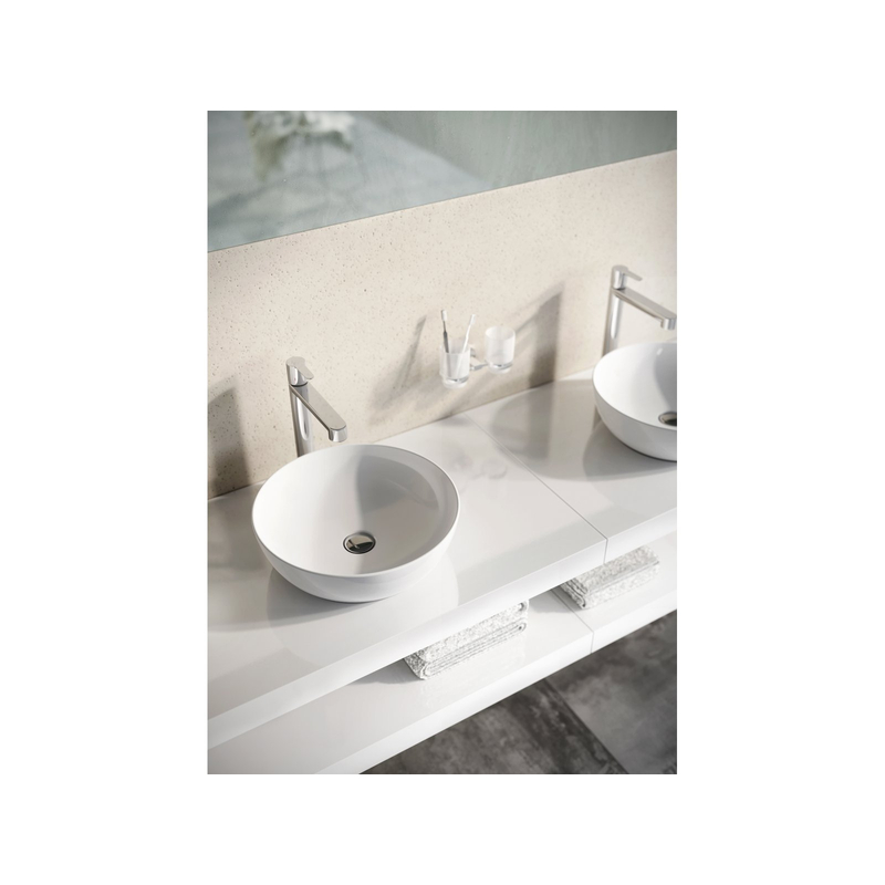 Umyvadlo Ravak Uni Slim B 40, bez otvoru pro baterii, bez přepadu, bílá