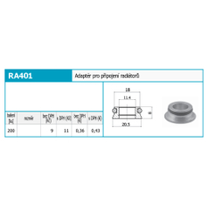 Adaptér pro připojení radiatorů