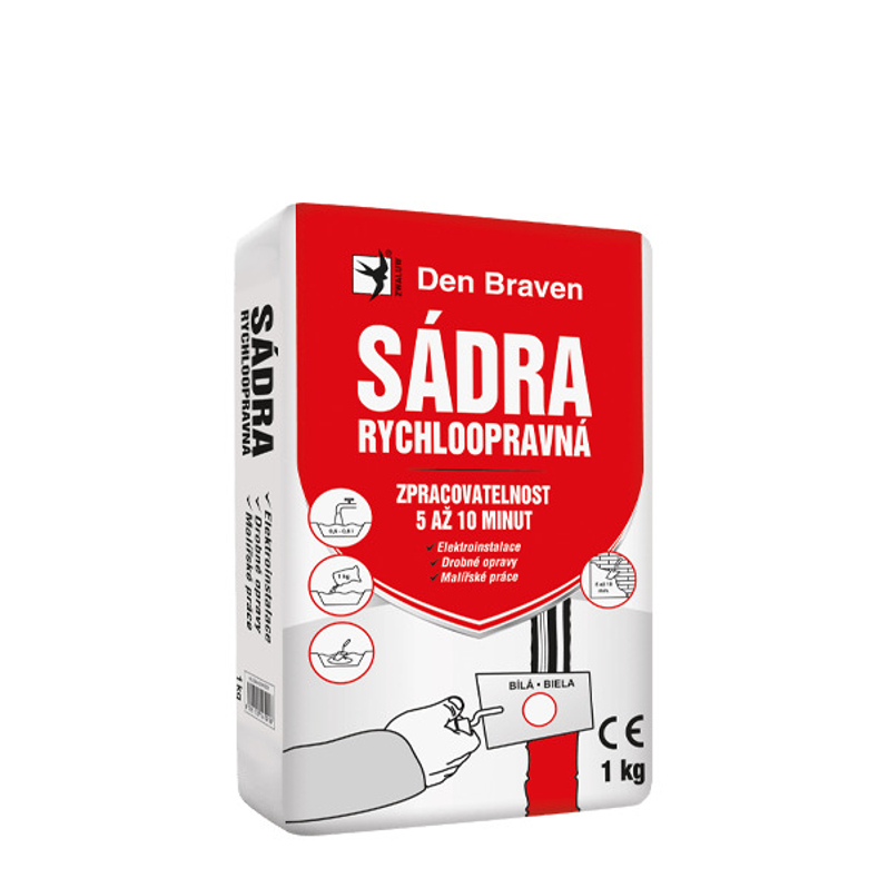Sádra rychloopravná Den Braven 20 kg