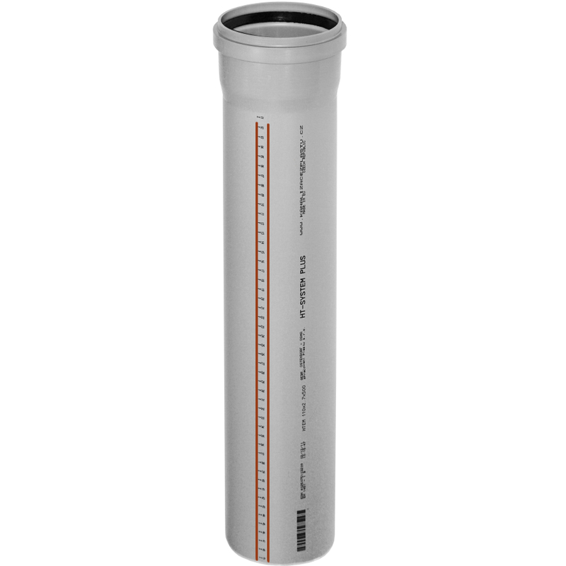 Trubka odpadní hrdlová Osma HTEM DN90 x 2,2 3000 mm šedá