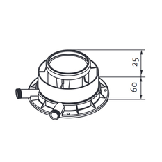 Připojovací vertikální adaptér Protherm odkouření pr. 80/125 mm (bez manžety)