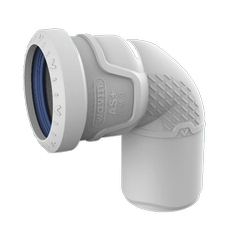 Koleno odpadní odhlučněné Wavin AS+ PP ASB 87°, DN 50, světle šedá