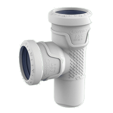 Odbočka odpadní odhlučněná Wavin AS+ PP ASEA 87°, DN 110 x 50, světle šedá