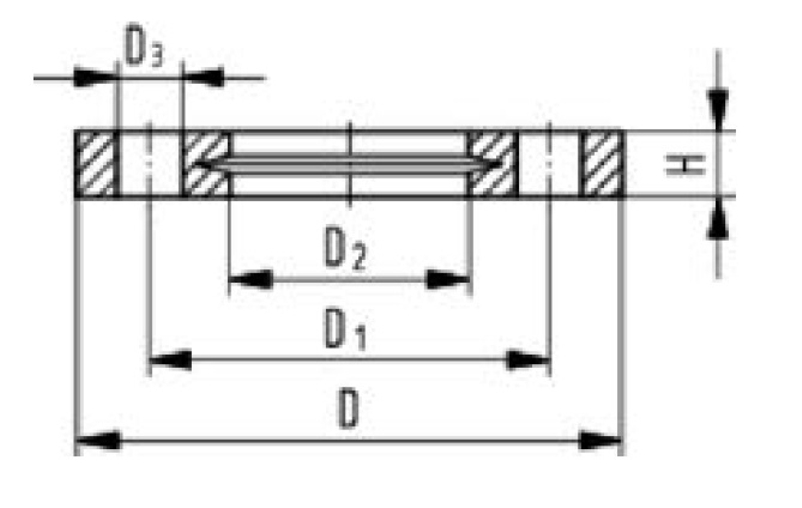 Příruba PP-V Wavin PE100, svařování na tupo, PN 16, d 50, DN 40