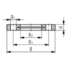 Příruba PP-V Wavin PE100, svařování na tupo, PN 16, d 50, DN 40