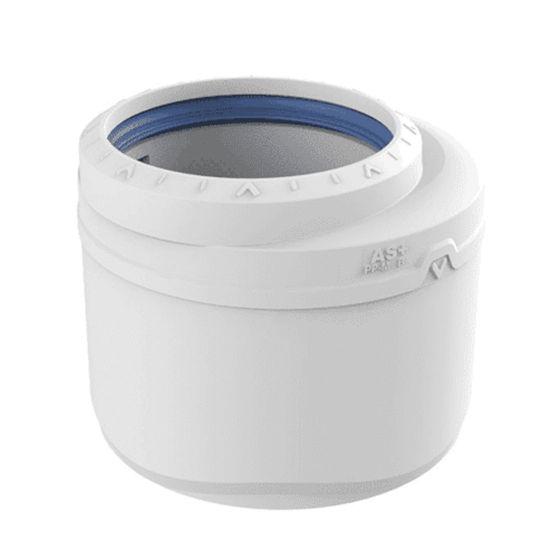 Redukce krátká odpadní odhlučněná Wavin AS+ PP ASR DN 110 x 90, světle šedá