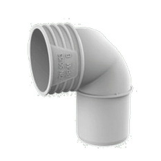 Koleno připojovací odpadní odhlučněné Wavin AS+ PP ASSW DN 50, světle šedá