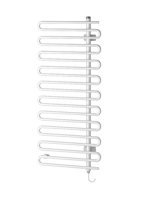 Těleso koupelnové trubkové Kermi Icaro-E 1421 x 400 mm, elektrosada WKS vpravo 400 W, bílé