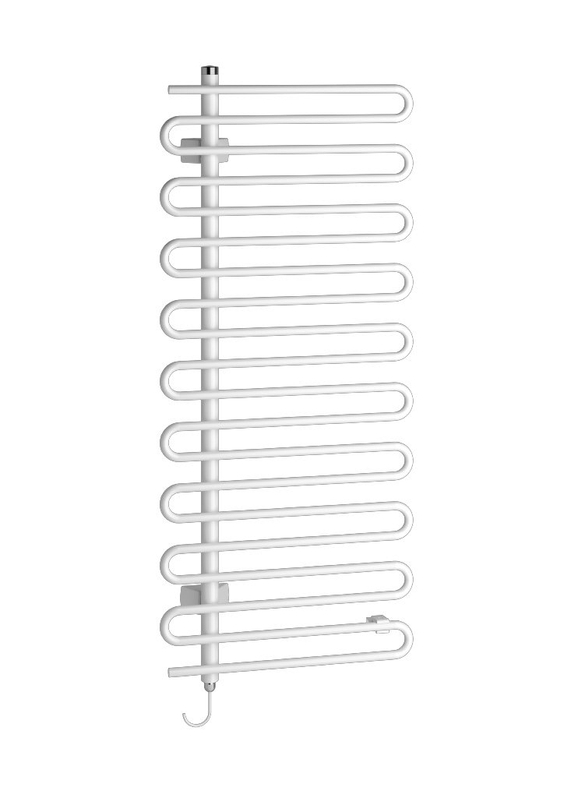 Těleso koupelnové trubkové Kermi Icaro-E 1421 x 600 mm, elektrosada FKS vlevo 600 W, bílé